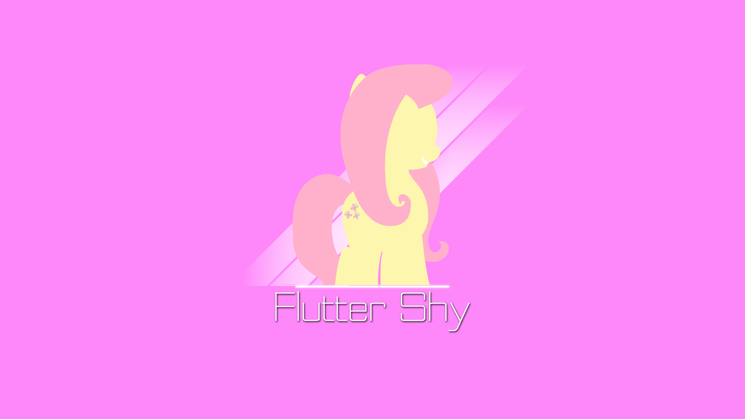 Simple Flutter Shy Wallpaper . 2560 x 1440 HD