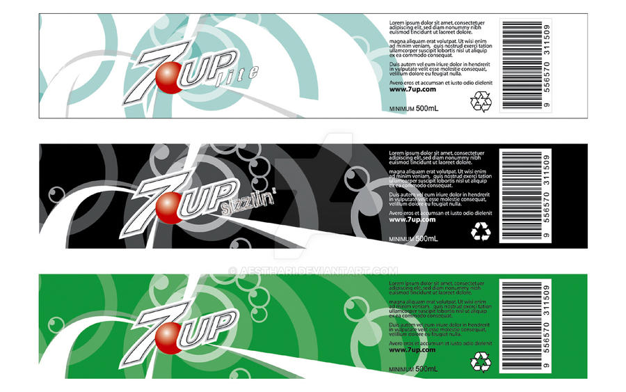 7up bottle label