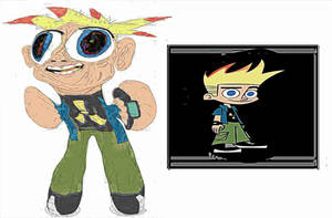 johnny test in cute cartoon style (comparison)