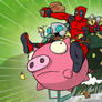 Deadpool and GIR in: The Heist