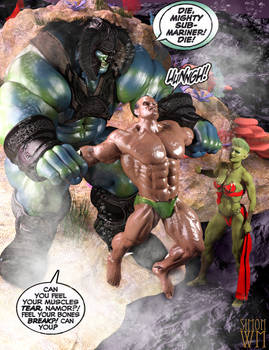 Namor vs Gamma Attuma