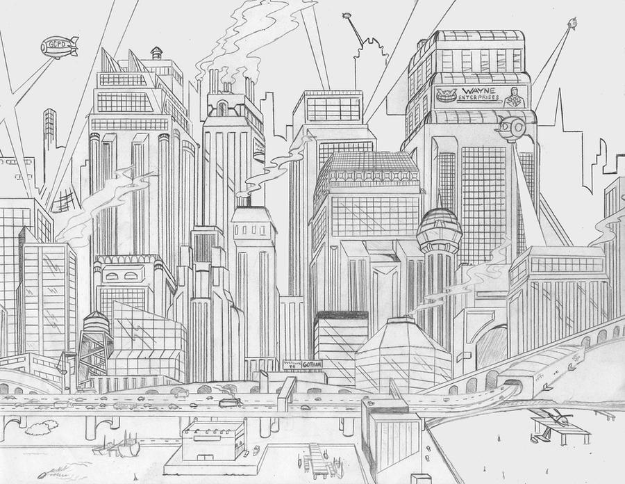 Gotham City by KluverDesigns on DeviantArt.
