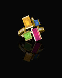 Canturi Cubism Gold Ring