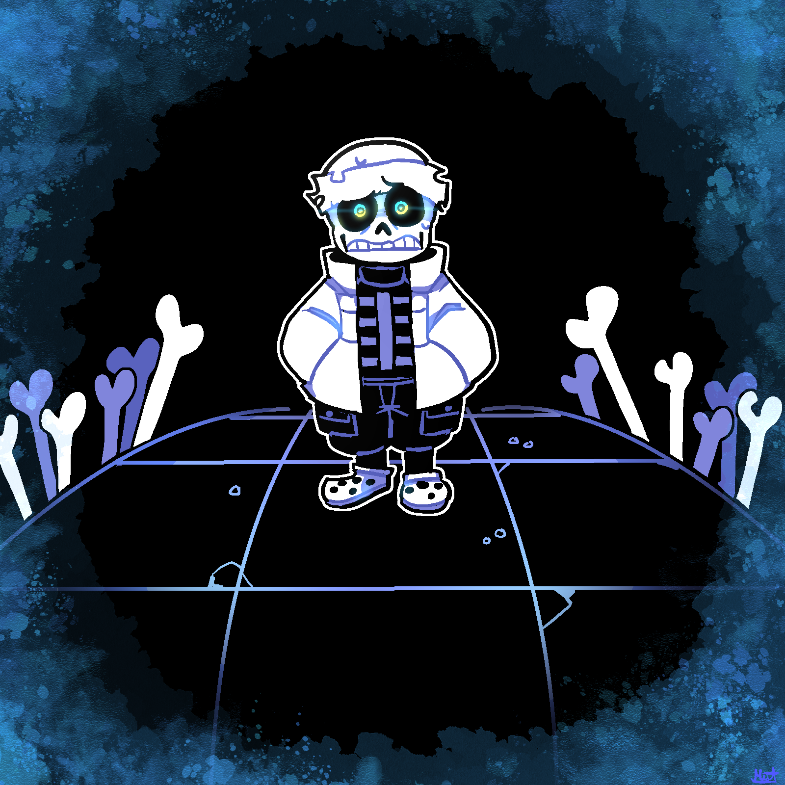 Sans fight by NetrialisPL on DeviantArt