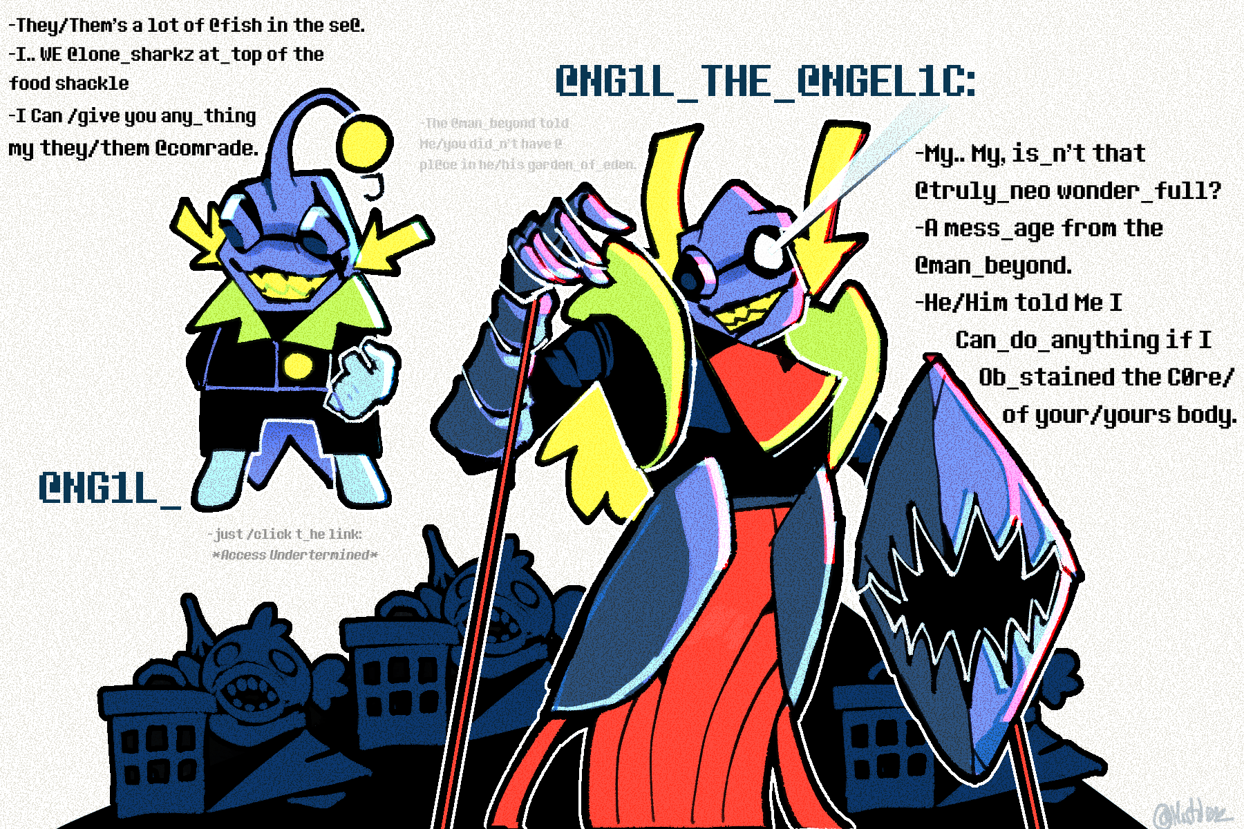 Jevil X Ramb @ng1l (Spamton and Jevil swap) by Mistdrawz on DeviantArt