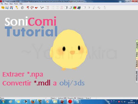 SoniComi Tutorial -Extraer npa y ver modelos mdl-