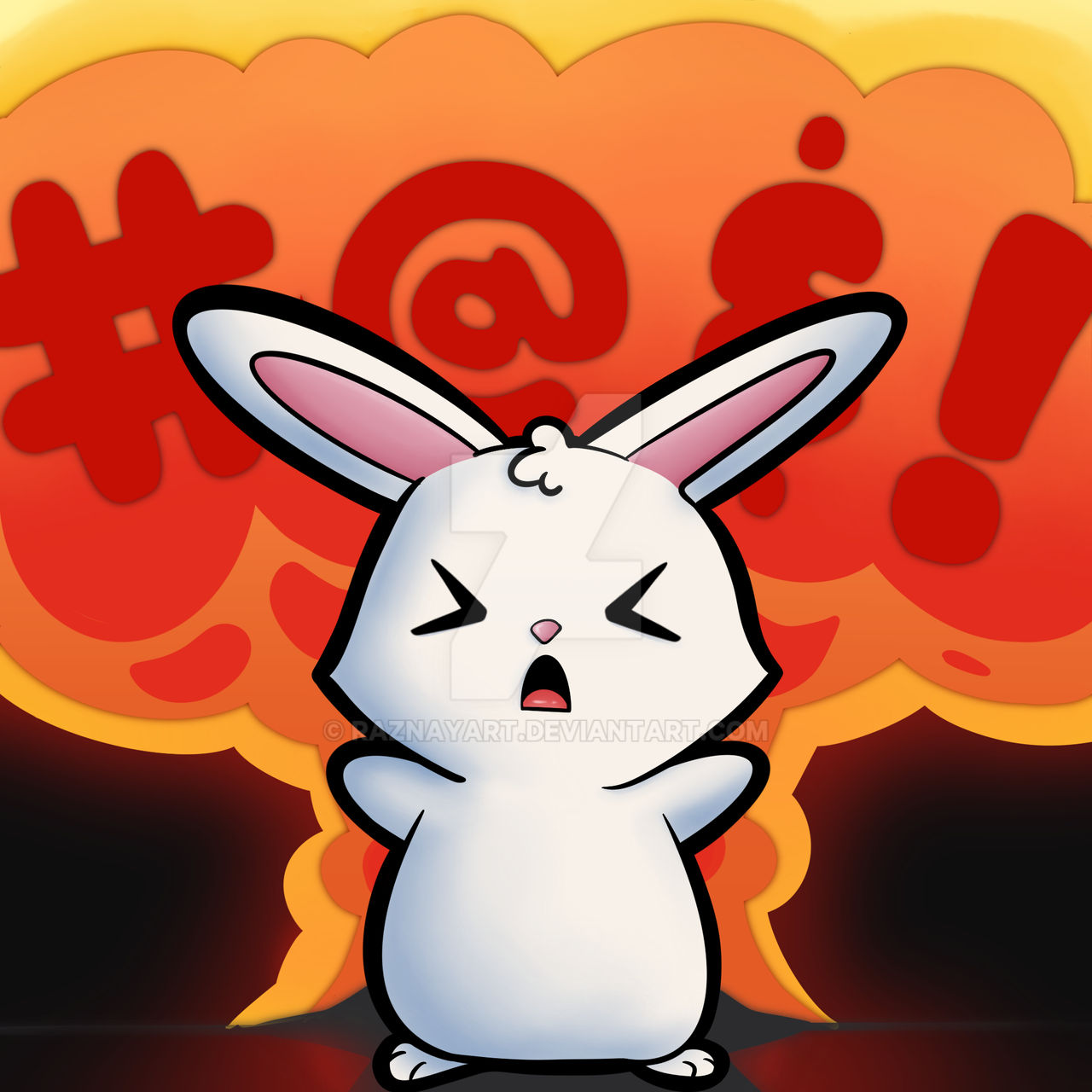 Bunny-Angry by RaznayArt on DeviantArt