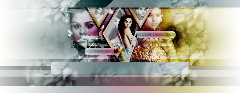 Selena Gomez V Magazine PSD Header