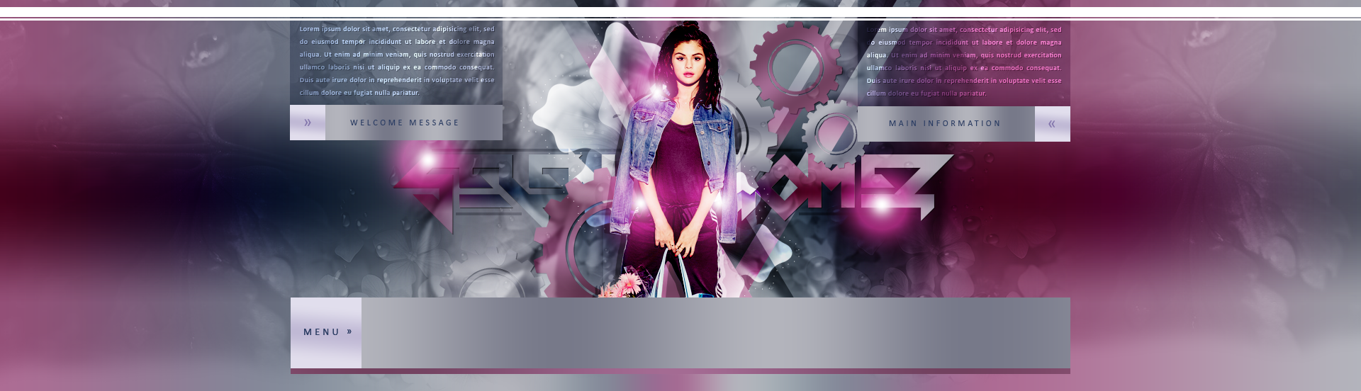 Selena Gomez PSD Header #02