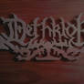 Dethklok Logo Wood Carving