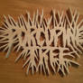 Porcupine Tree band logo wood carving