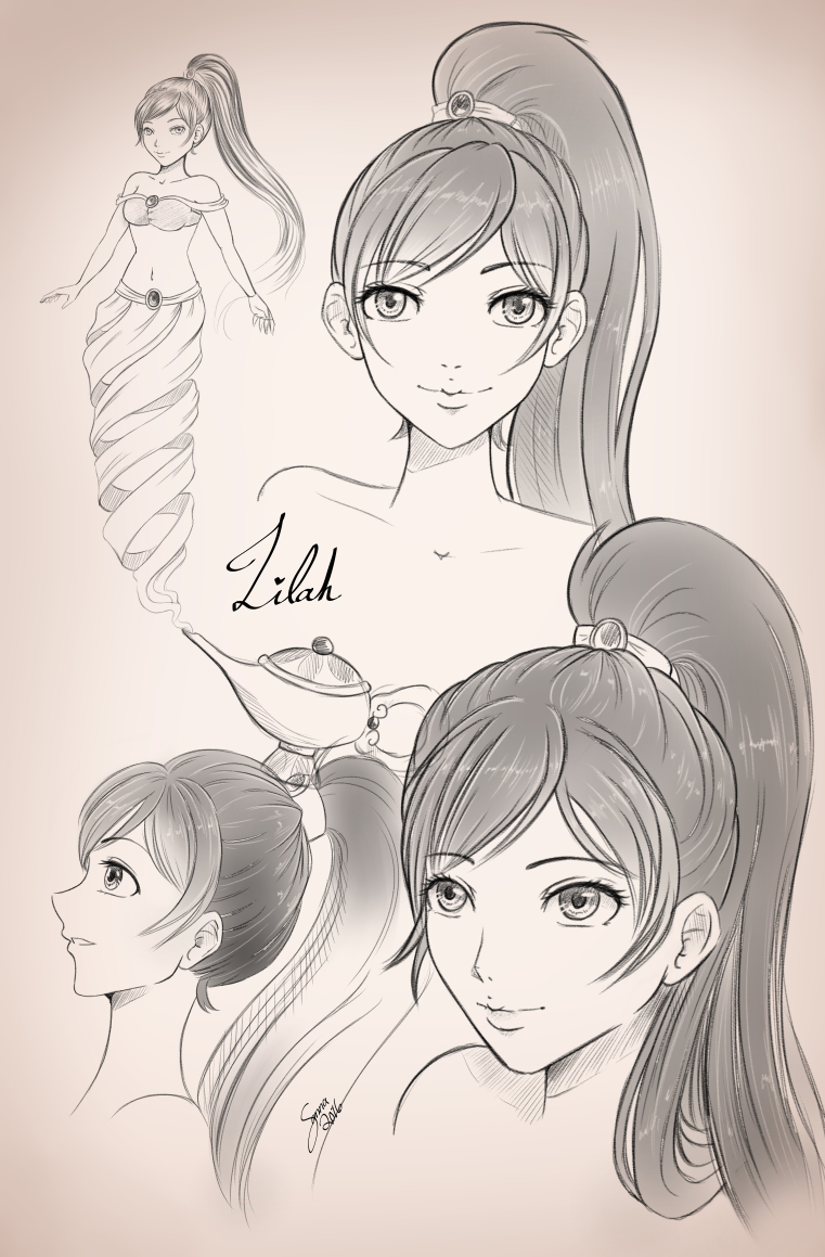 Sketch sheet: Lilah