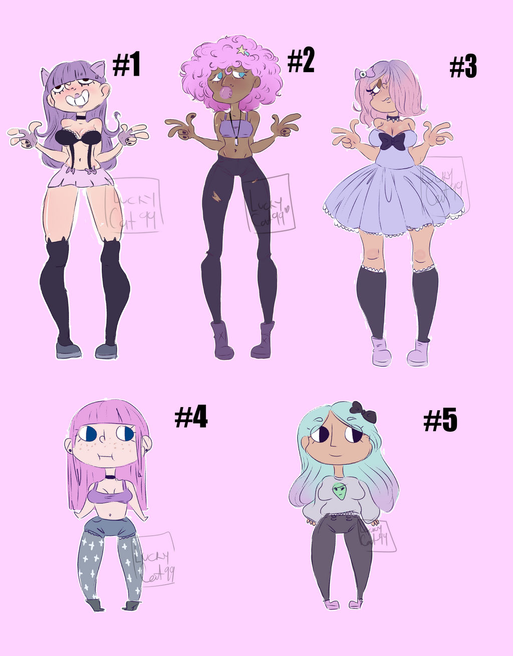 -OPEN- Pastel Goth Themed Adoptables!