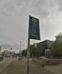 Bus stop sign at Aegidientorplatz