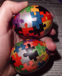 Puzzled eggs