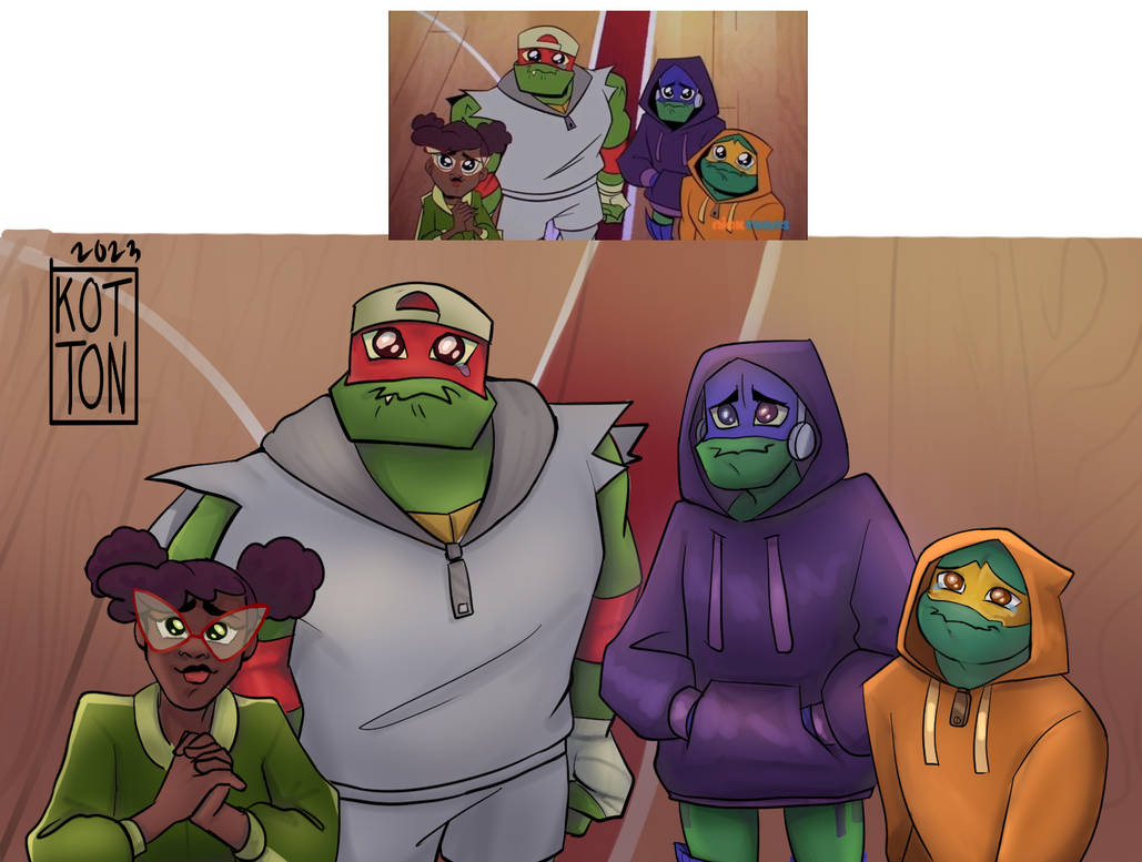 Rottmnt Drawings Computer Raph ROTTMNT Screenshot Redraw by TheKottonDraws on DeviantArt