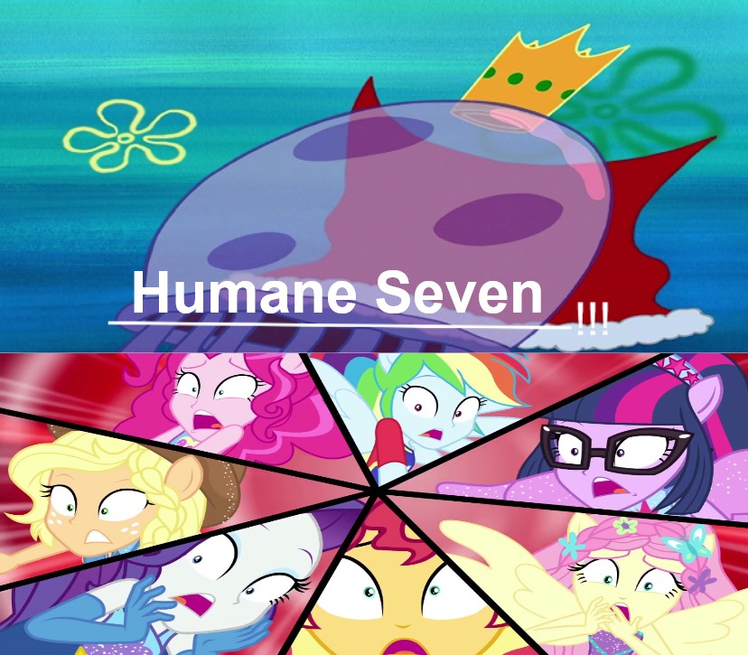 Humane 7 Deviantart The Humane Seven gets scared of the King Jellyfish by Dragonkingamn on ...