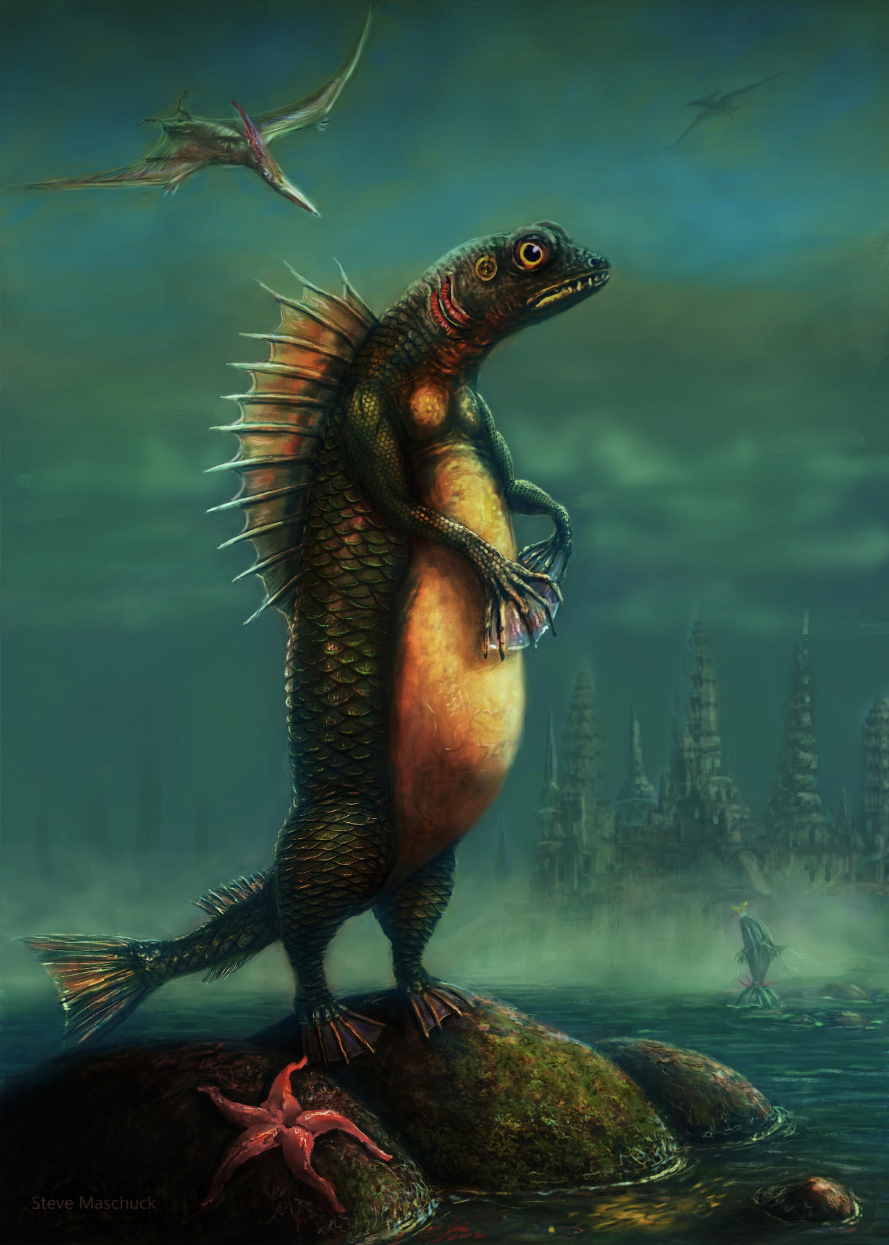 Early Deep One by maschuck on DeviantArt