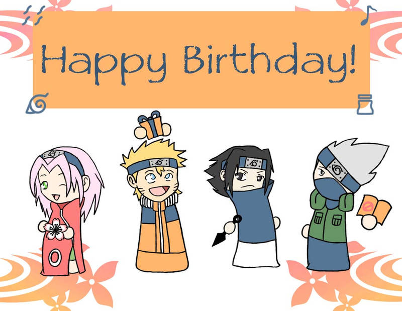 naruto birthday card by sweetduke on deviantart
