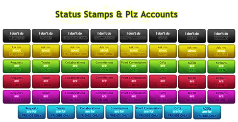 Status Stamps + Plz Accounts by SweetDuke