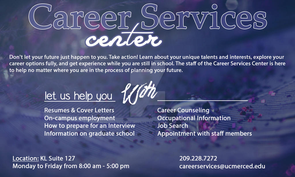 Career Services Center Promotion Flyer by sakuraeternal on DeviantArt