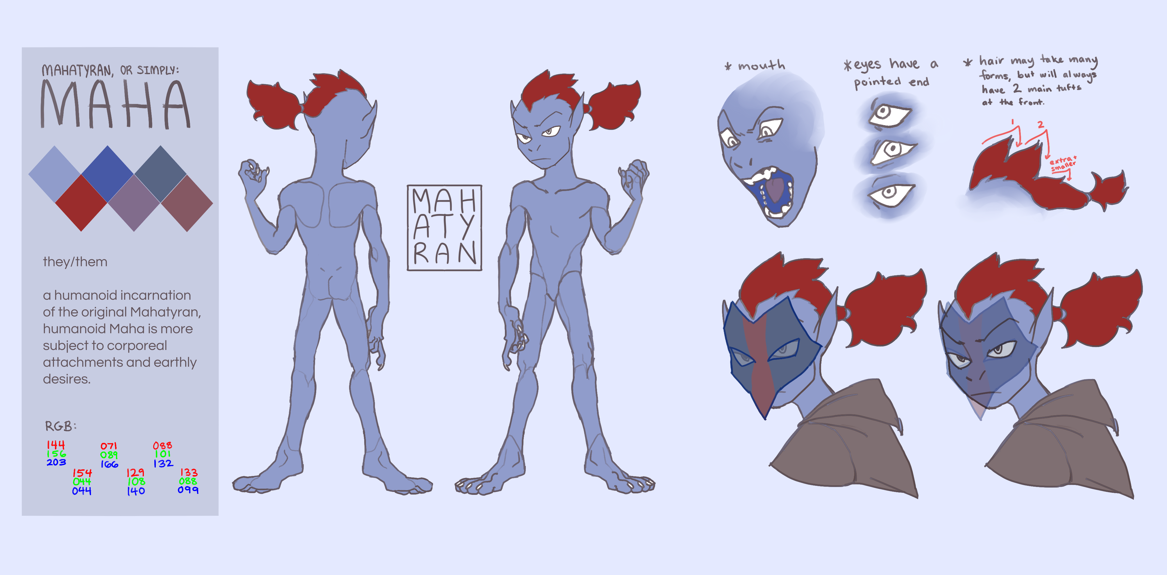 Kaua16 on X: I made a reference sheet for him with some info as
