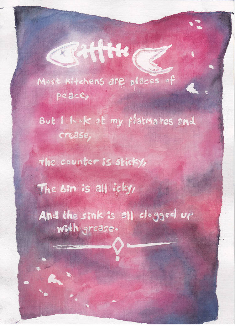 kitchen poem by girlwhostoletheworld on DeviantArt
