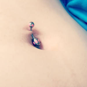 sexy pierced belly button