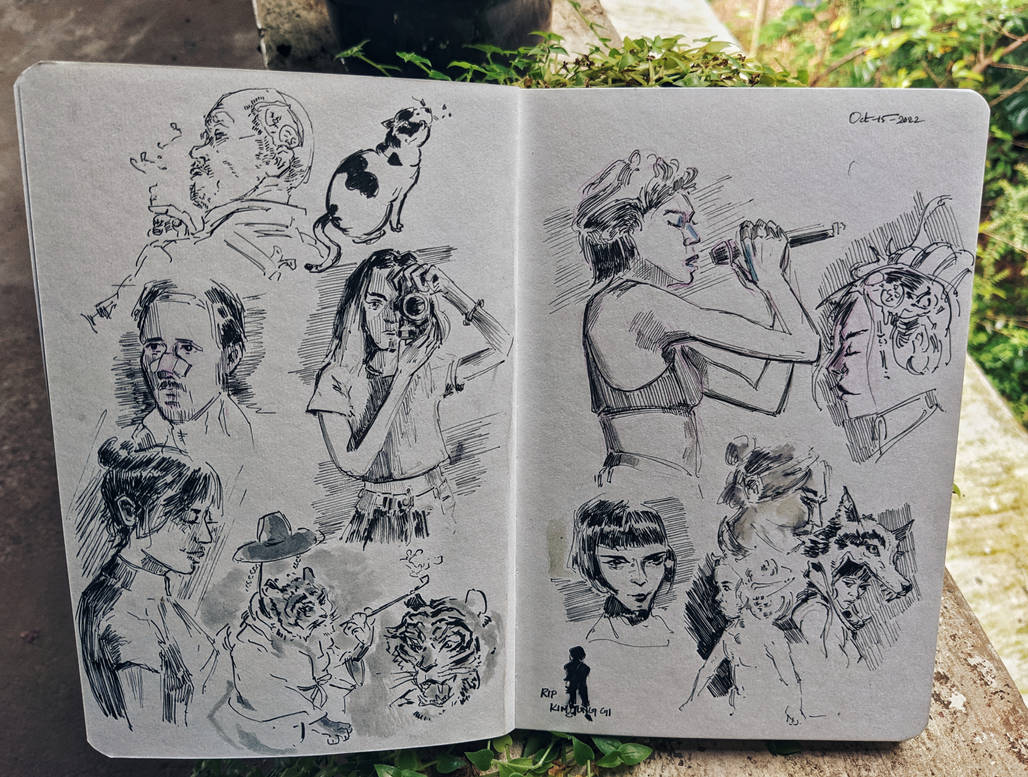 Character Spread Sketch spread random characters by sarathkmrs on DeviantArt