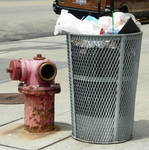106 - trash and hydrant by WolfC-Stock