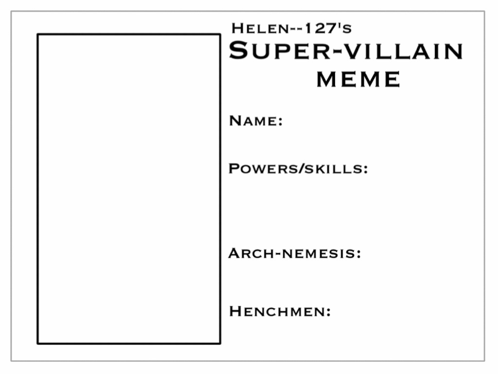 Super-villain Meme