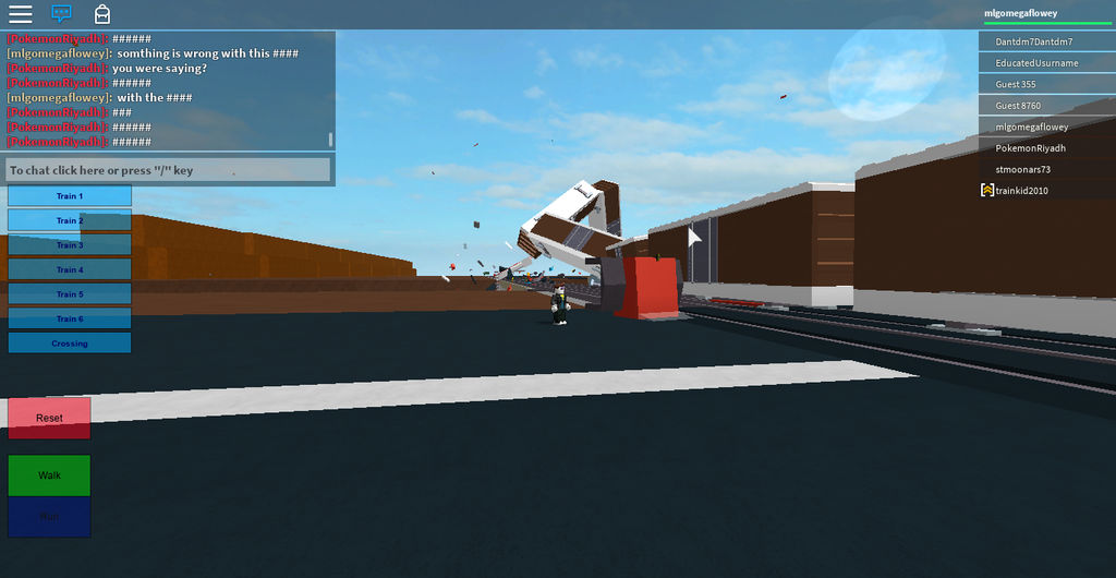 Funny Train Crash In Roblox 1 By Askusthefazbearcrew On Deviantart - roblox crash game