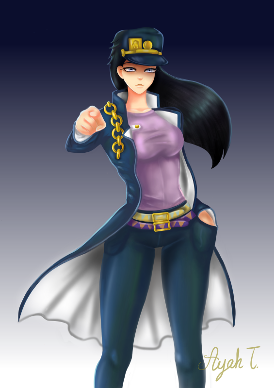 Jotaro girl by fluffyyellowbunny on DeviantArt
