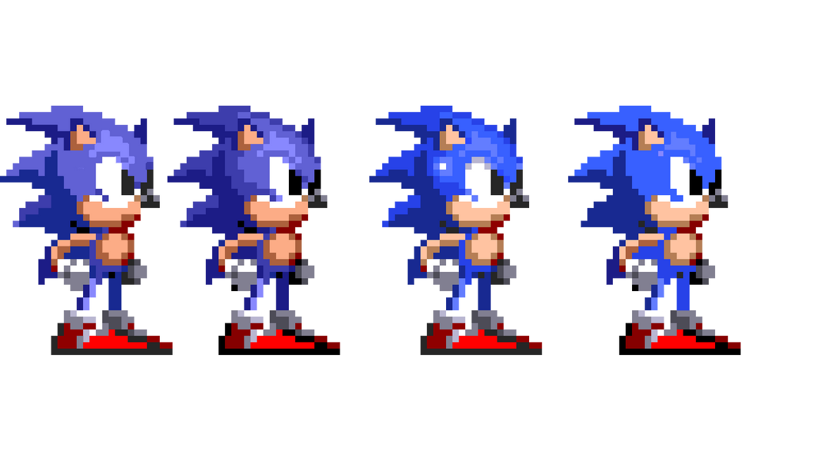 switched color palettes Sonic 2 + Sonic 1 by TheObamatoes on DeviantArt
