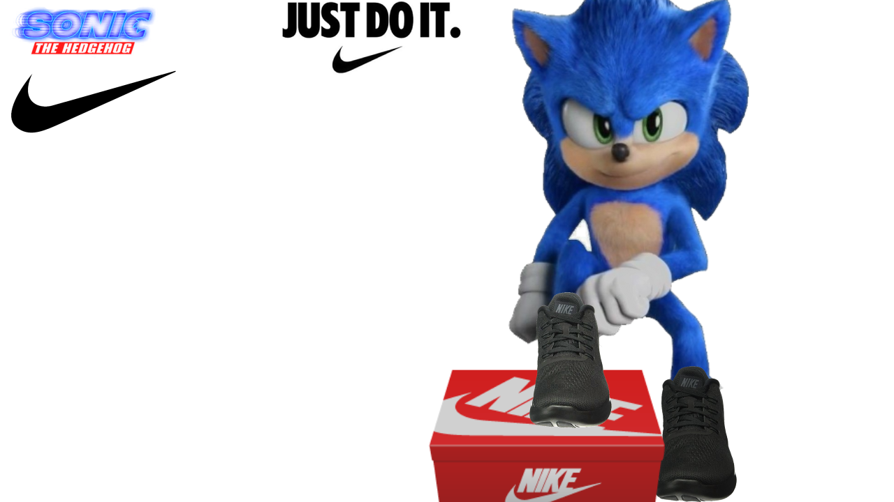 Movie Sonic Nike Poster (edit) by TheObamatoes on DeviantArt