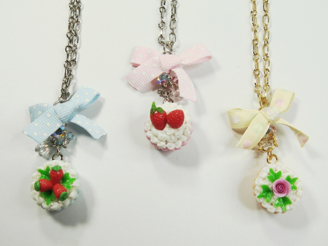 Mini Cupcake Ribbon Necklace