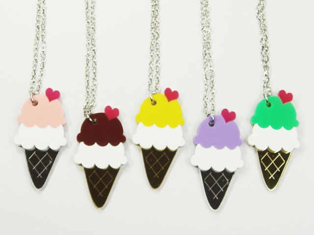 Ice-Cream Silver Necklace