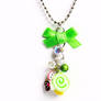 Neon Swiss Roll Necklace