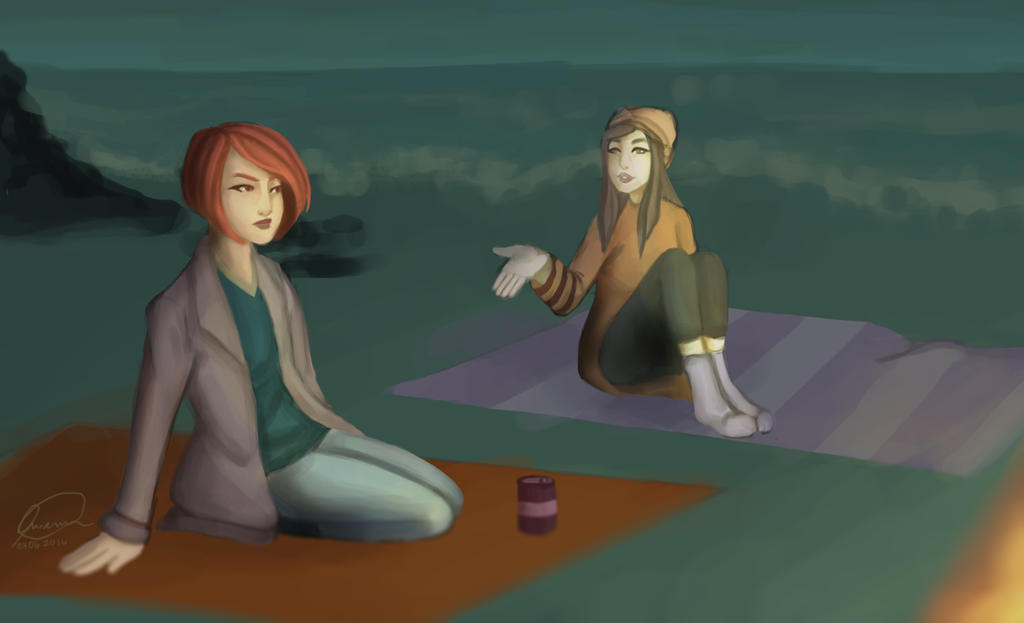 [Oxenfree] Clarissa and Nona | Speedpaint