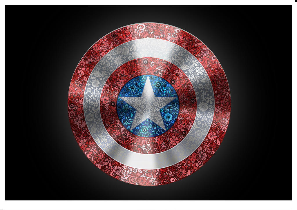 Captain America Shield Vector Doodle by Crambie on DeviantArt