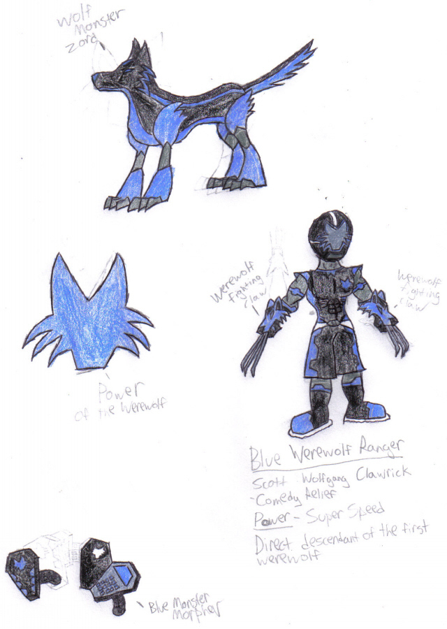 PRMB Blue Werewolf Ranger by werewolfwannabe1224 on DeviantArt