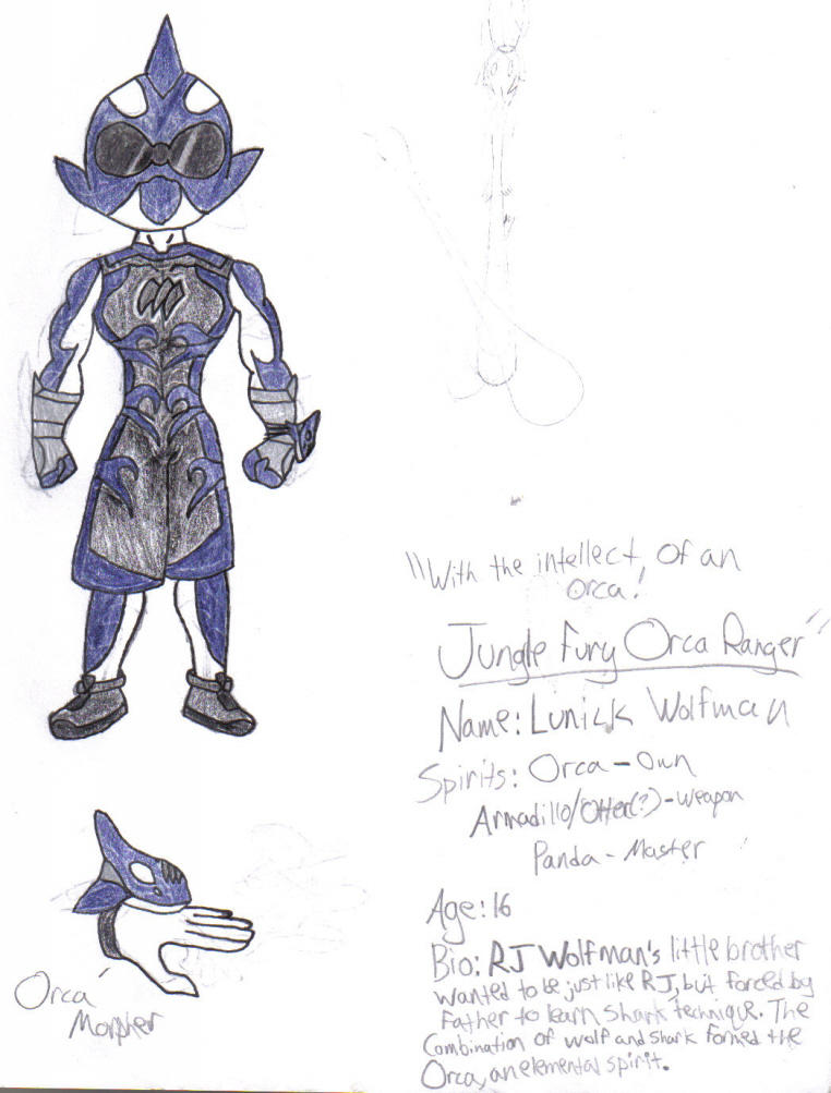 Power Ranger Orca Jungle Fury Orca Ranger by werewolfwannabe1224 on DeviantArt