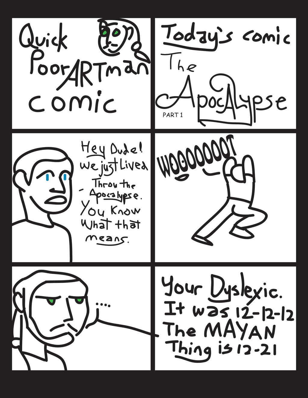 Quick Poorartman Comic Apocalypse Part1