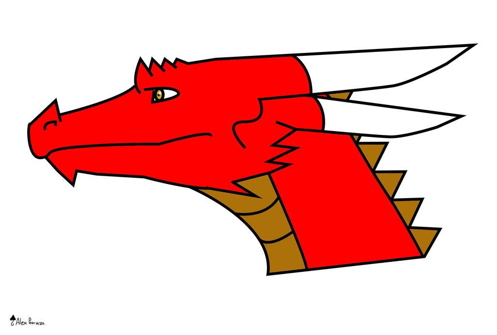 Spiked Red Dragon head