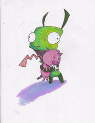 GIR and PIGGY!!!!