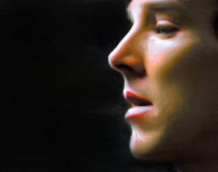 Sherlock Oil Painting