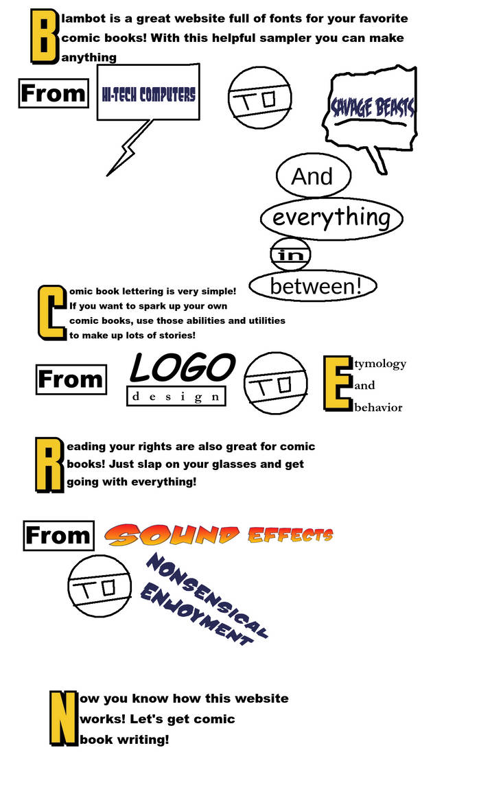 How Comic Book Lettering Works by donmcdonough on DeviantArt