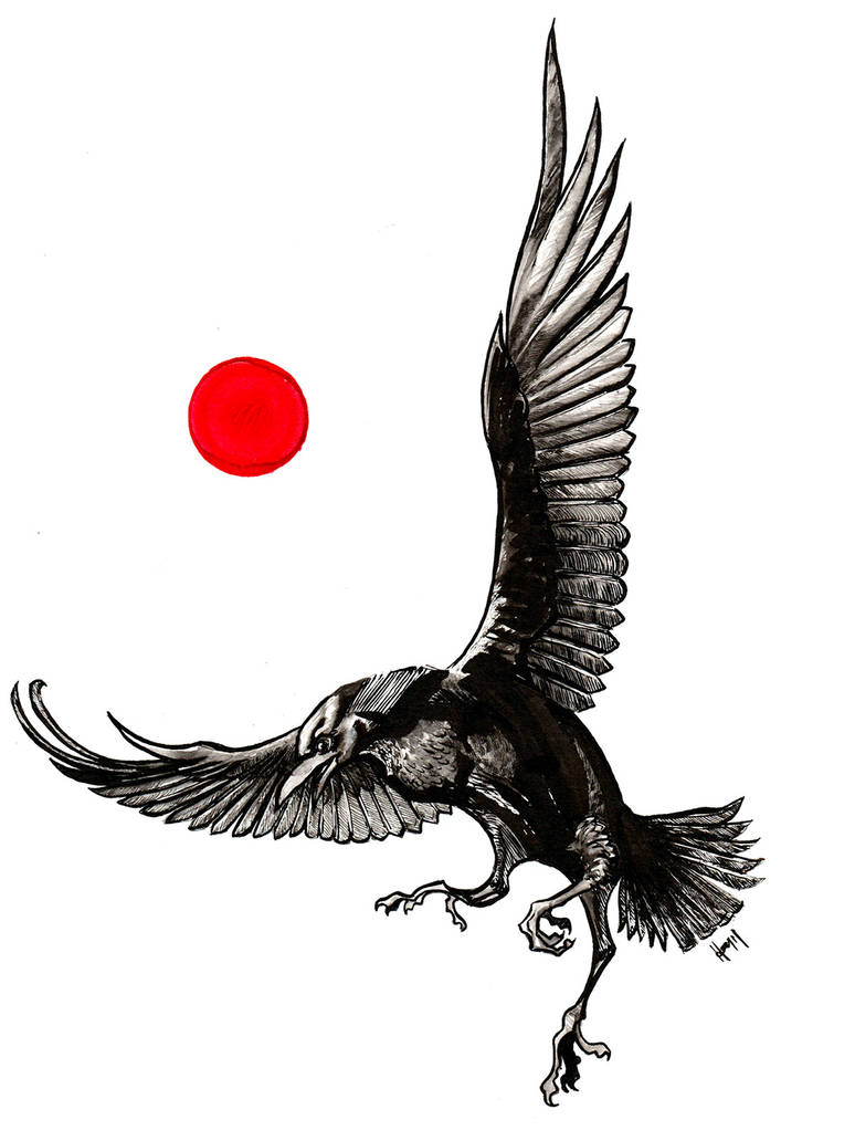 Yatagarasu, the 3Legged Crow by hanaerivera on DeviantArt