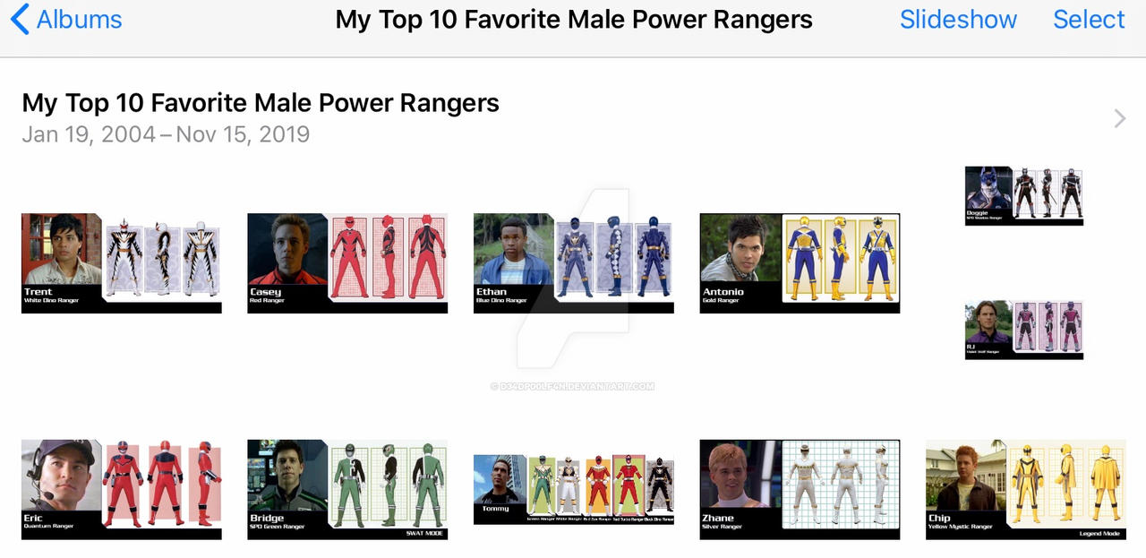 My Top 10 Favorite Male Power Rangers by D34DP00LF4N on DeviantArt