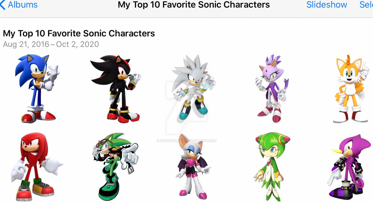 My Top 10 Favorite Sonic Characters by D34DP00LF4N on DeviantArt